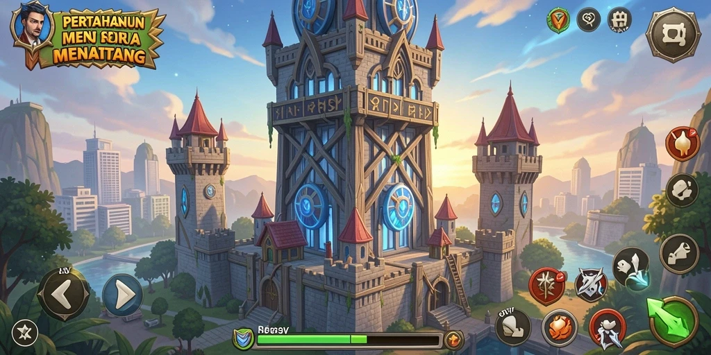 Tampilan gameplay menegangkan dari 333V dalam genre Tower Defense.