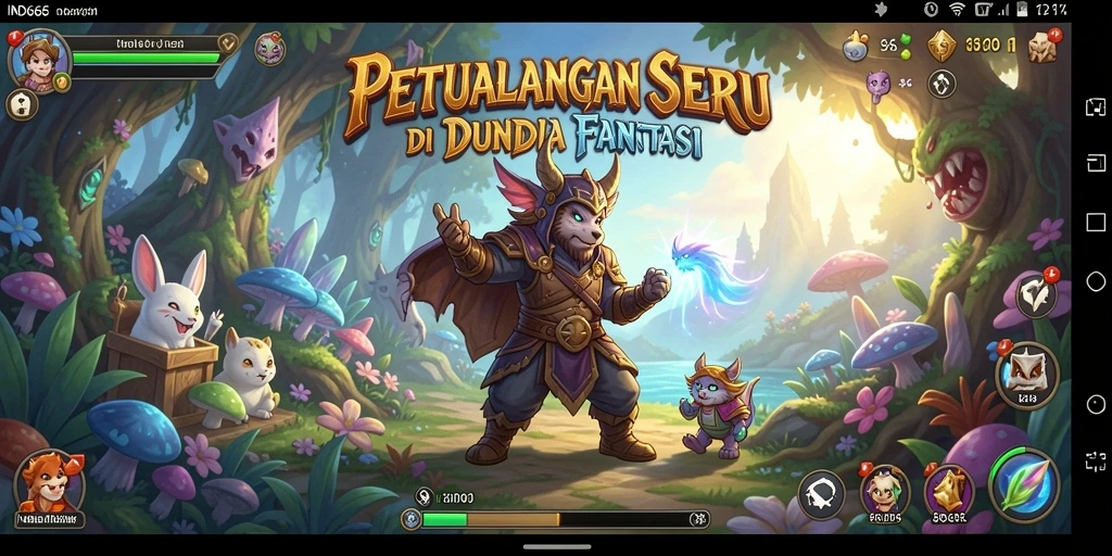 Screenshot utama IND666 menampilkan aksi seru dalam petualangan.