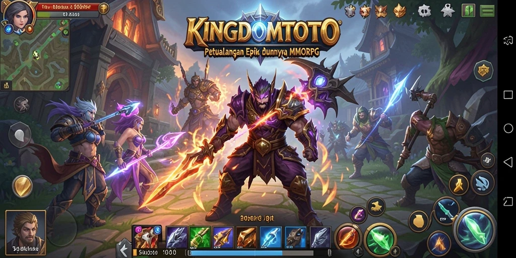 Gameplay KINGDOMTOTO yang seru saat menjelajahi dunia fantasi.