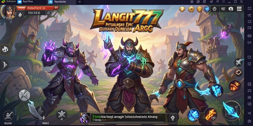 Tangkapan layar LANGIT777 menampilkan aksi pertarungan mendebarkan dalam gameplay ARPG.