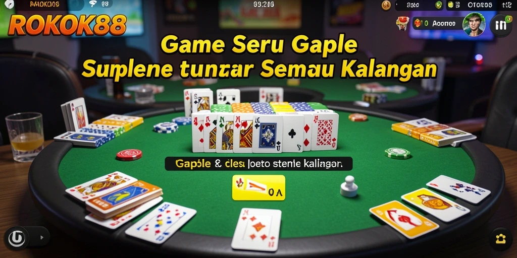 Tampilan gameplay ROKOK88 yang mendebarkan dan interaktif.