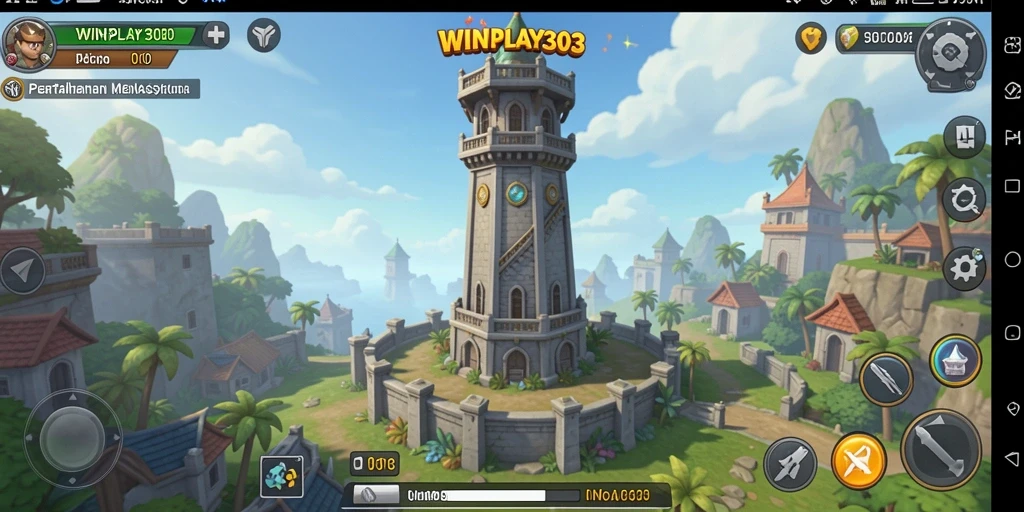 Tampilan gameplay WINPLAY303 yang mendebarkan dalam Tower Defense.